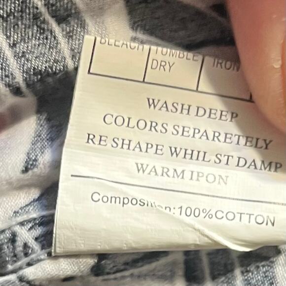 Barabas Abstract Imperial Button Up Collared Dress Shirt XL Black Red Baroque - Picture 6 of 7